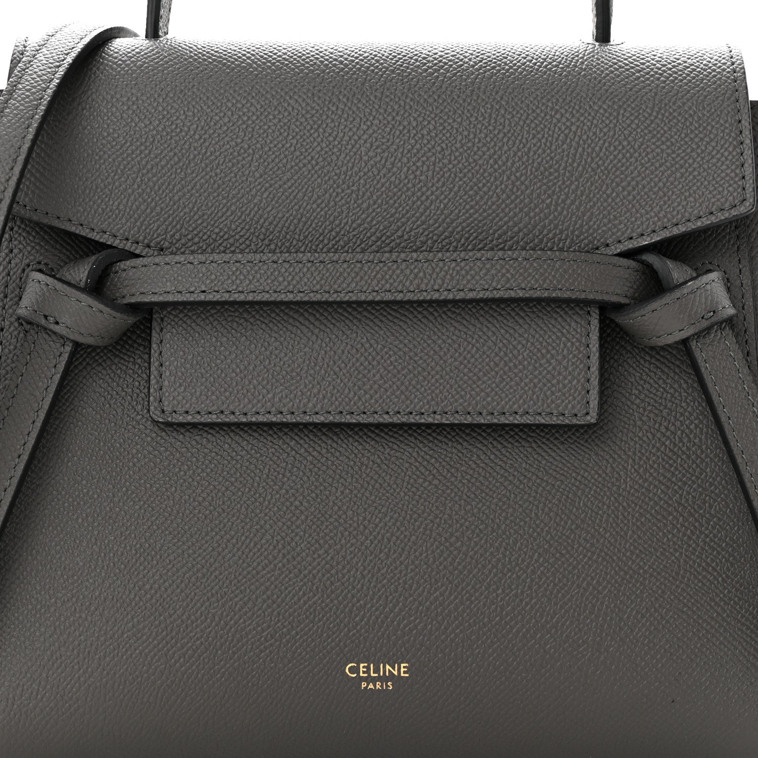 Celine Grained Calfskin Nano Belt Bag Grey 8 of 10