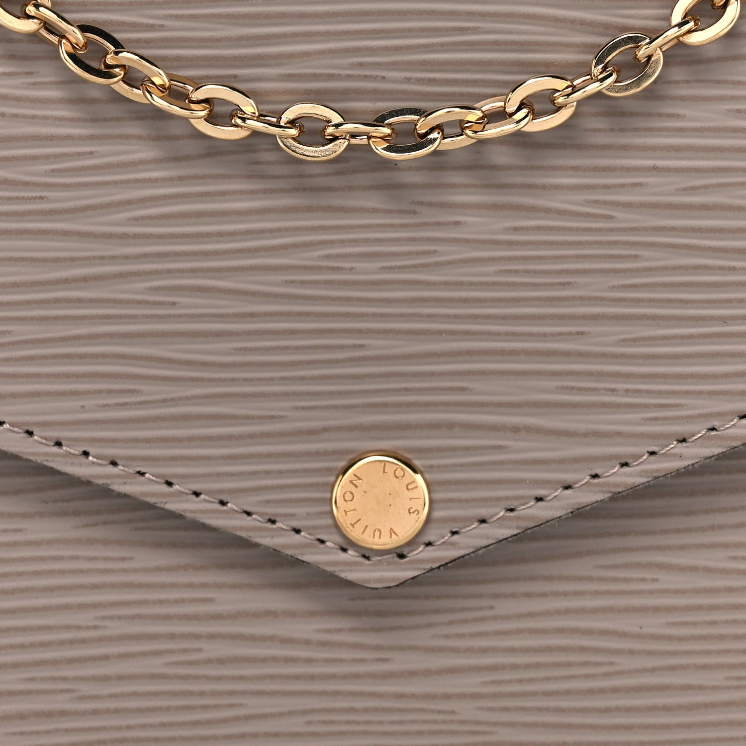 Louis Vuitton Epi Felicie Pochette Chain Wallet Galet 11 of 14