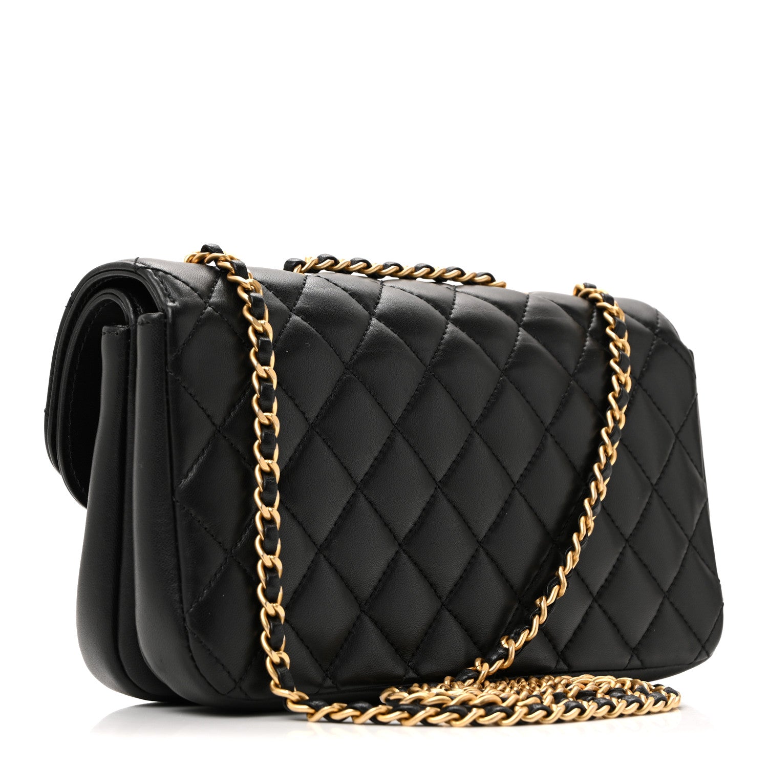 Chanel Lambskin Quilted Small CC Chic Flap Black 4 of 36