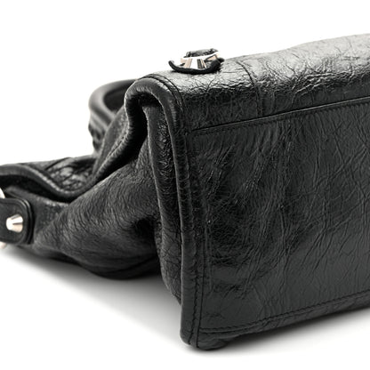 Balenciaga Agneau Arena Silver Hardware Medium Le City Black 8 of 10