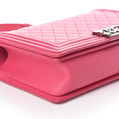 Chanel Lambskin Quilted New Medium Boy Flap Pink 8 of 10