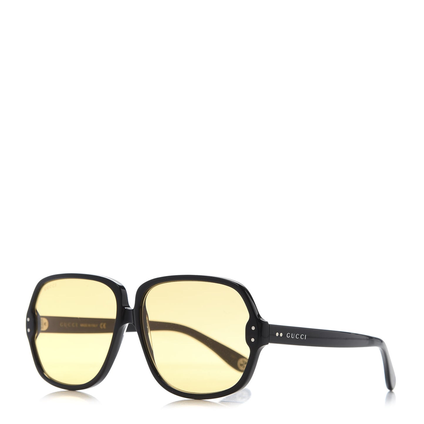 Acetate Sunglasses GG0778S Black Yellow