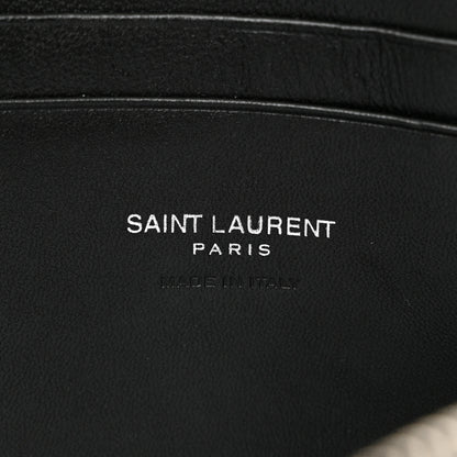 Saint Laurent Grain De Poudre Matelasse Monogram Mini Lou Camera Bag Black 6 of 10