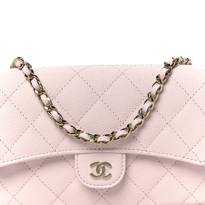 Chanel Caviar Quilted Flap Phone Holder With Chain Light Pink 10 of 13