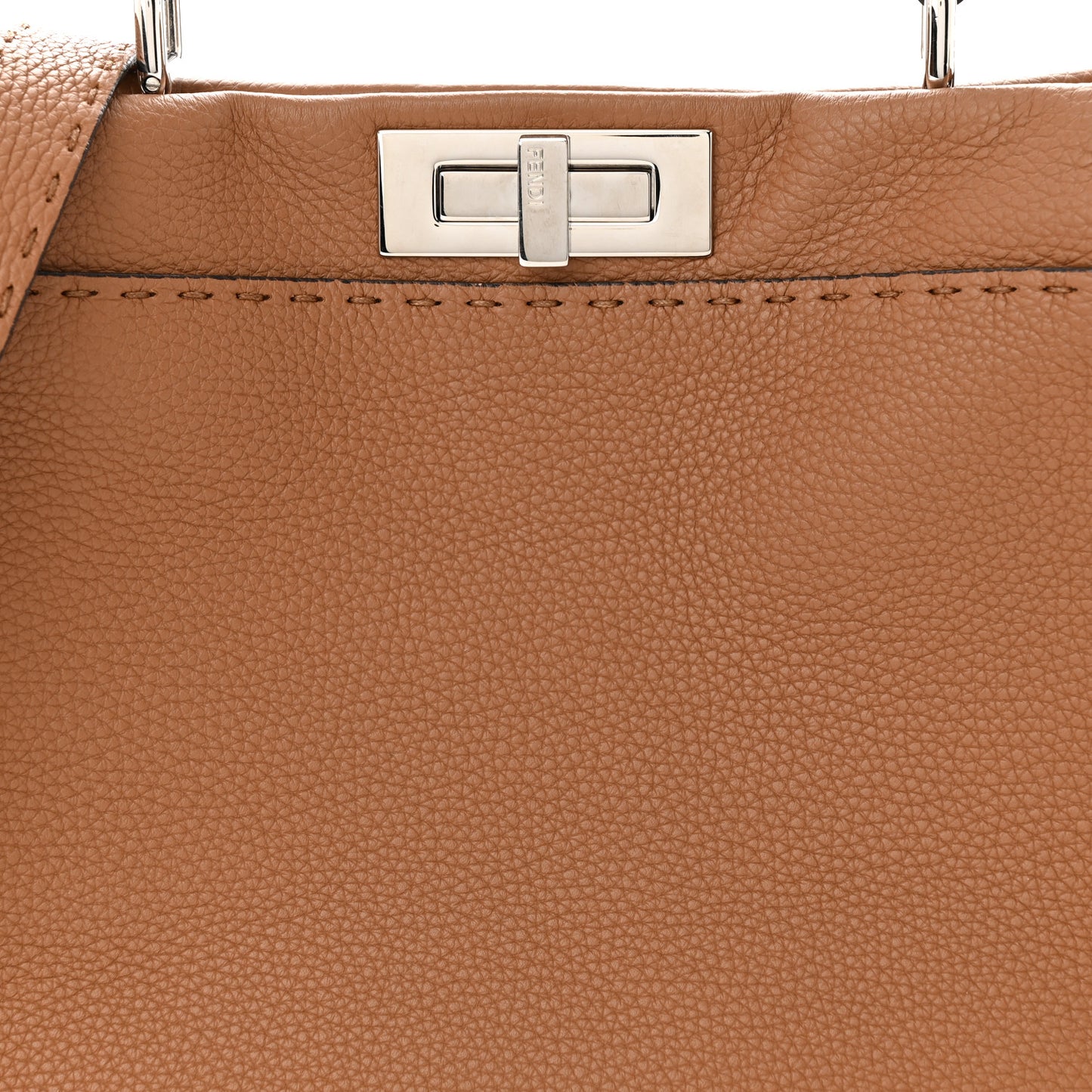 Cuoio Romano Selleria Bi-Color Medium Peekaboo Iconic Satchel Mou Deserto