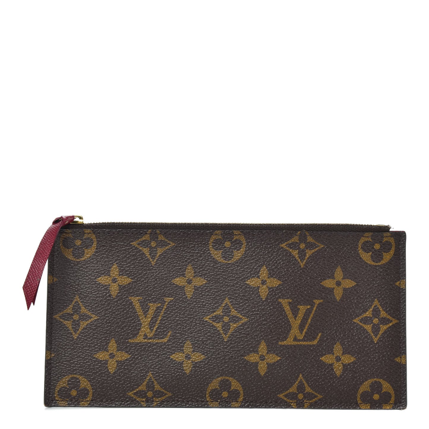 Monogram Felicie Chain Wallet Zippered Insert Fuchsia
