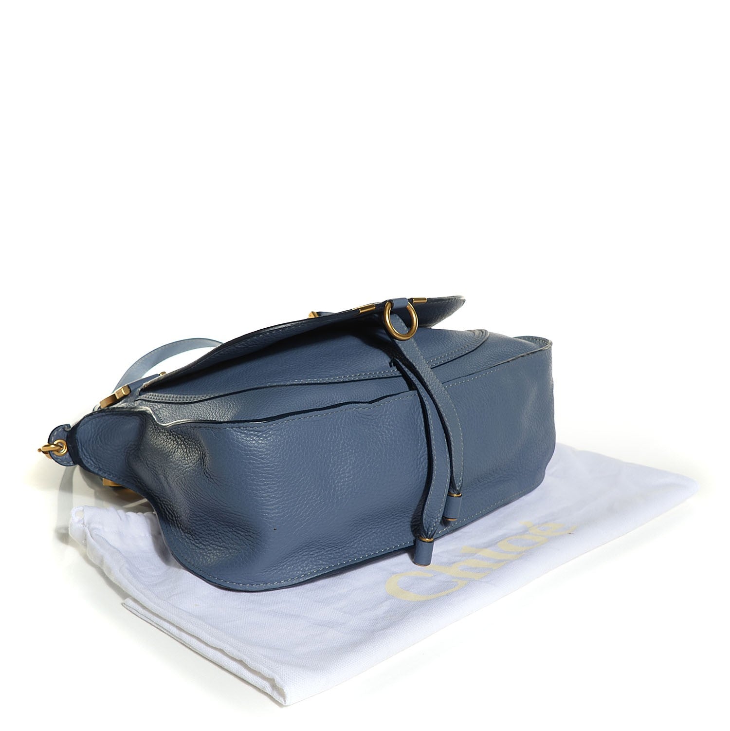Chloe Calfskin Medium Marcie Satchel Street Blue 4 of 8