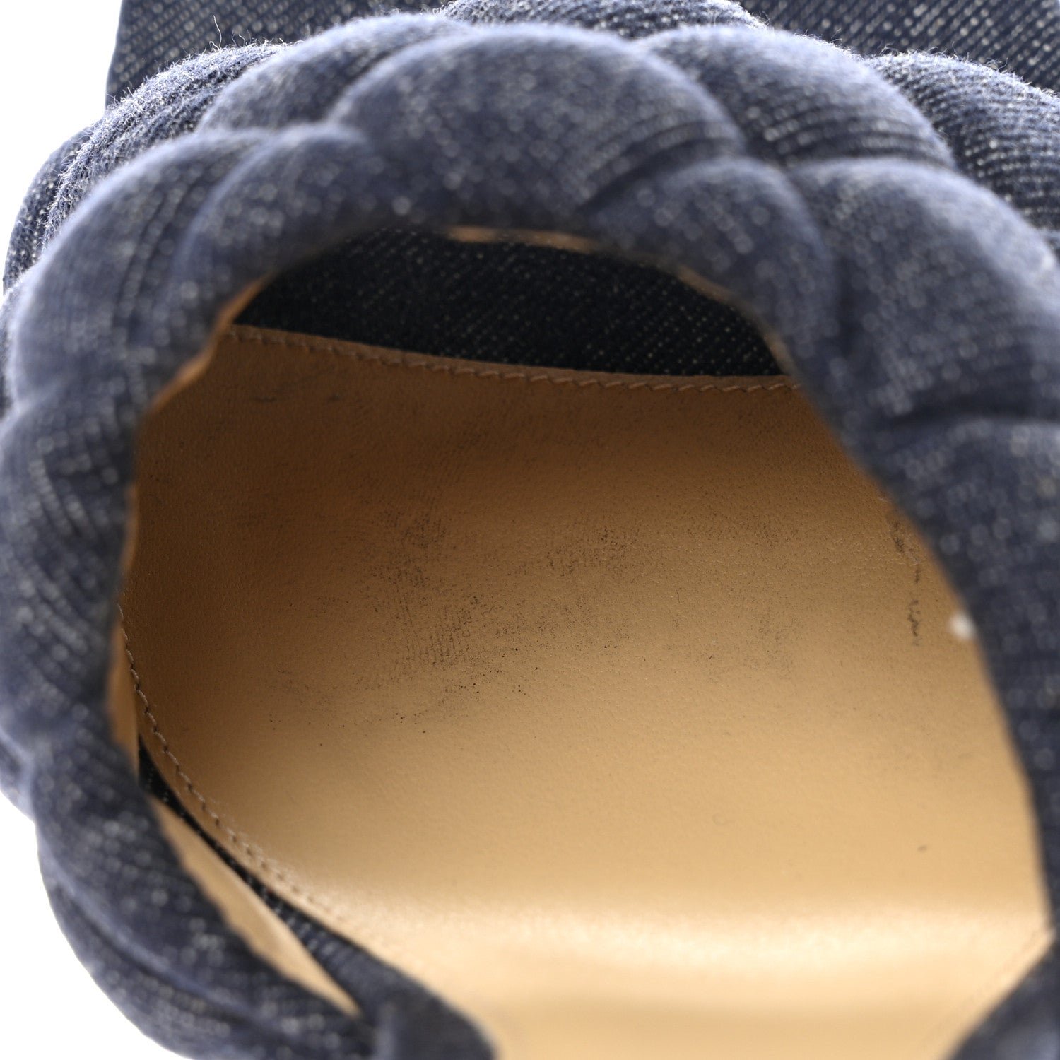 Bottega Veneta Denim Matelasse Padded Mule Sandals 36.5 Indigo 8 of 9