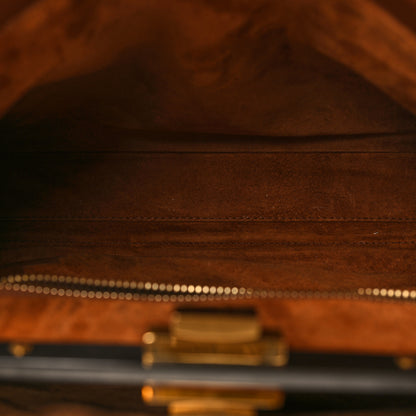 Fendi Vitello Suede Medium Peekaboo Iconic Satchel Cuoio Rame Moro 5 of 12