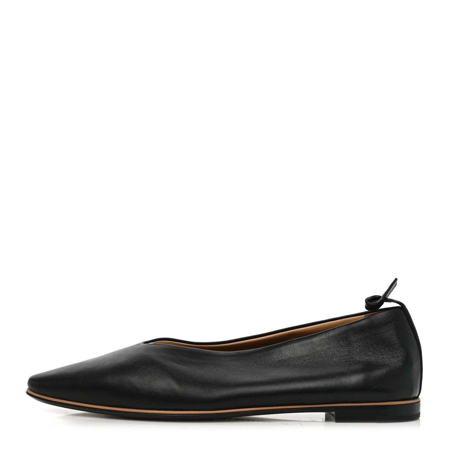 Bottega Veneta Nappa Almond Flats 35 Black 1 of 7