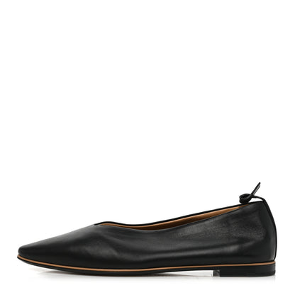 Bottega Veneta Nappa Almond Flats 35 Black 1 of 7
