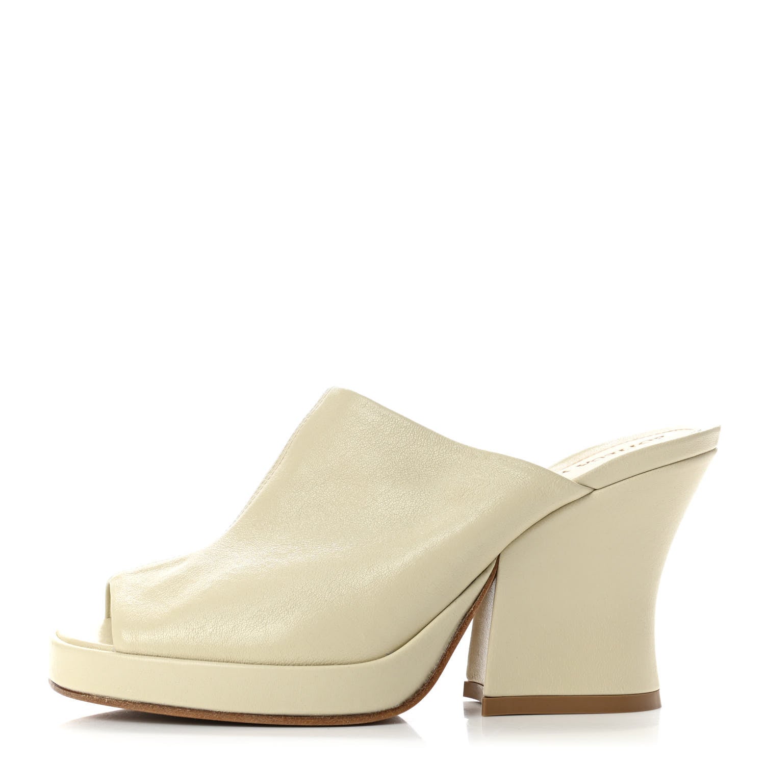 Bottega Veneta Nappa Stack Mule Sandals 35 Sea Salt 1 of 8