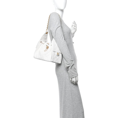 Chanel Caviar Quilted Small Chanel 25 Handbag White 2 of 10
