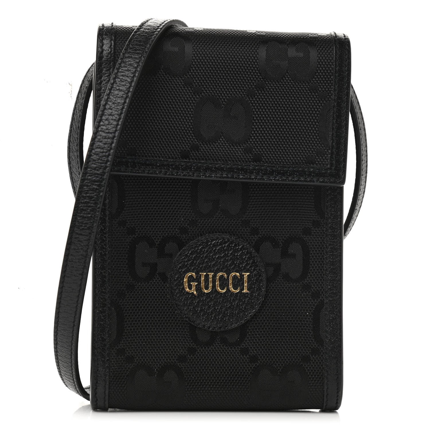 Gucci Econyl Nylon Monogram Off The Grid Crossbody Bag Black 1 of 10
