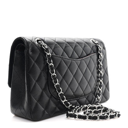 Chanel Caviar Quilted Medium Double Flap Black 3 of 12