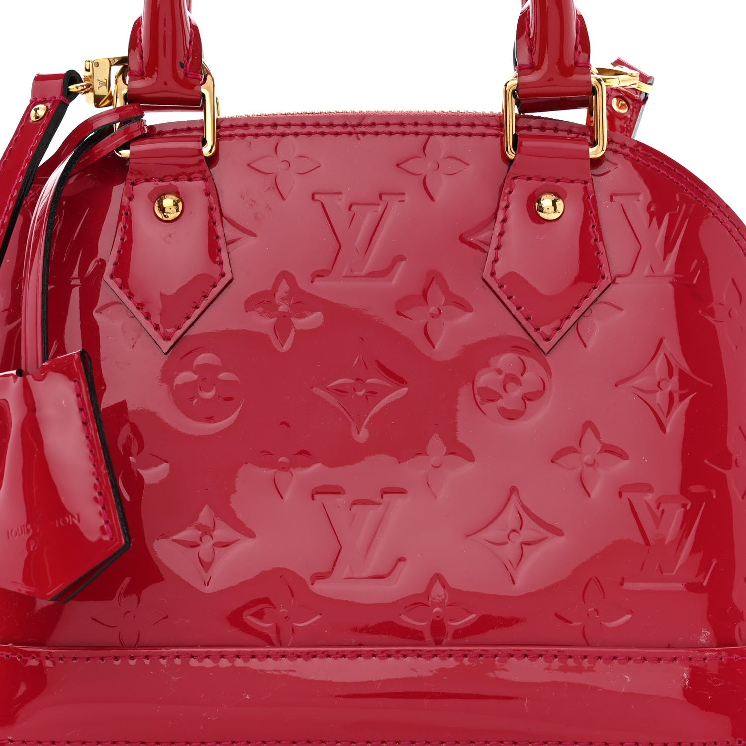 Louis Vuitton Vernis Alma BB Rose Indien 8 of 13