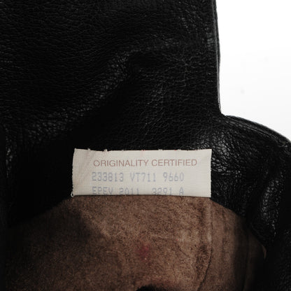 Bottega Veneta Goatskin Laser Cut Pouch Black 7 of 8