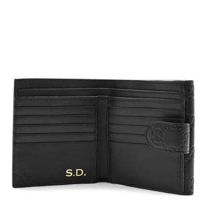 Gucci Guccissima Interlocking G French Wallet Black 5 of 8