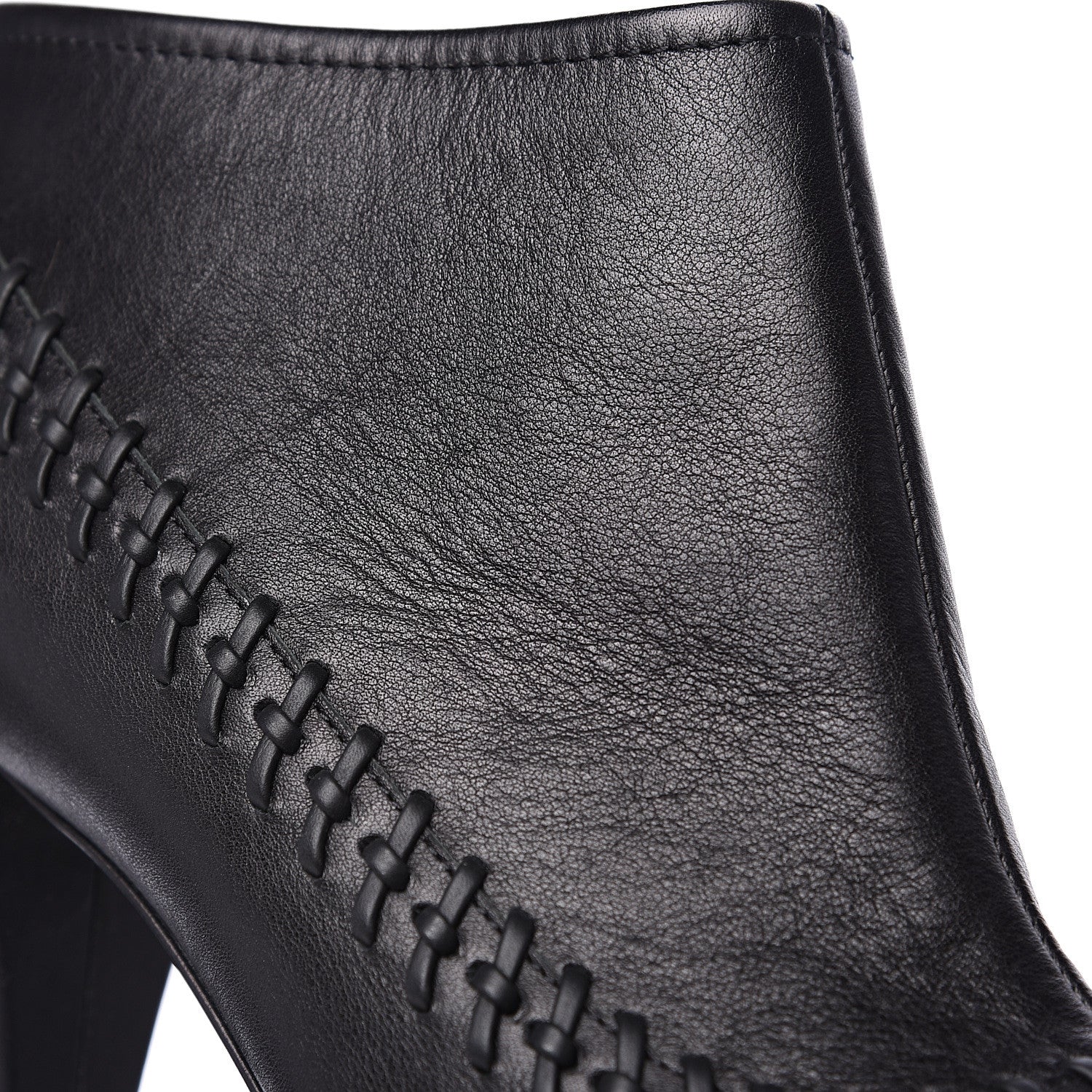 Chanel Calfskin CC Cap Toe Lambskin Booties 38.5 Black 8 of 8