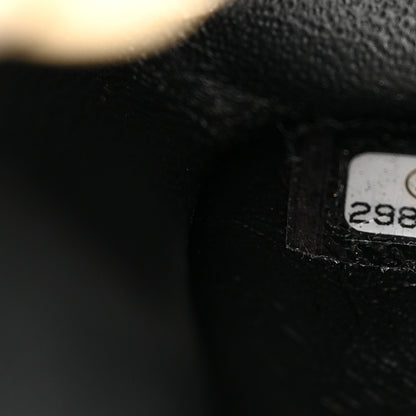 Chanel Tweed Quilted Mini Rectangular Flap Black Ecru White 6 of 10