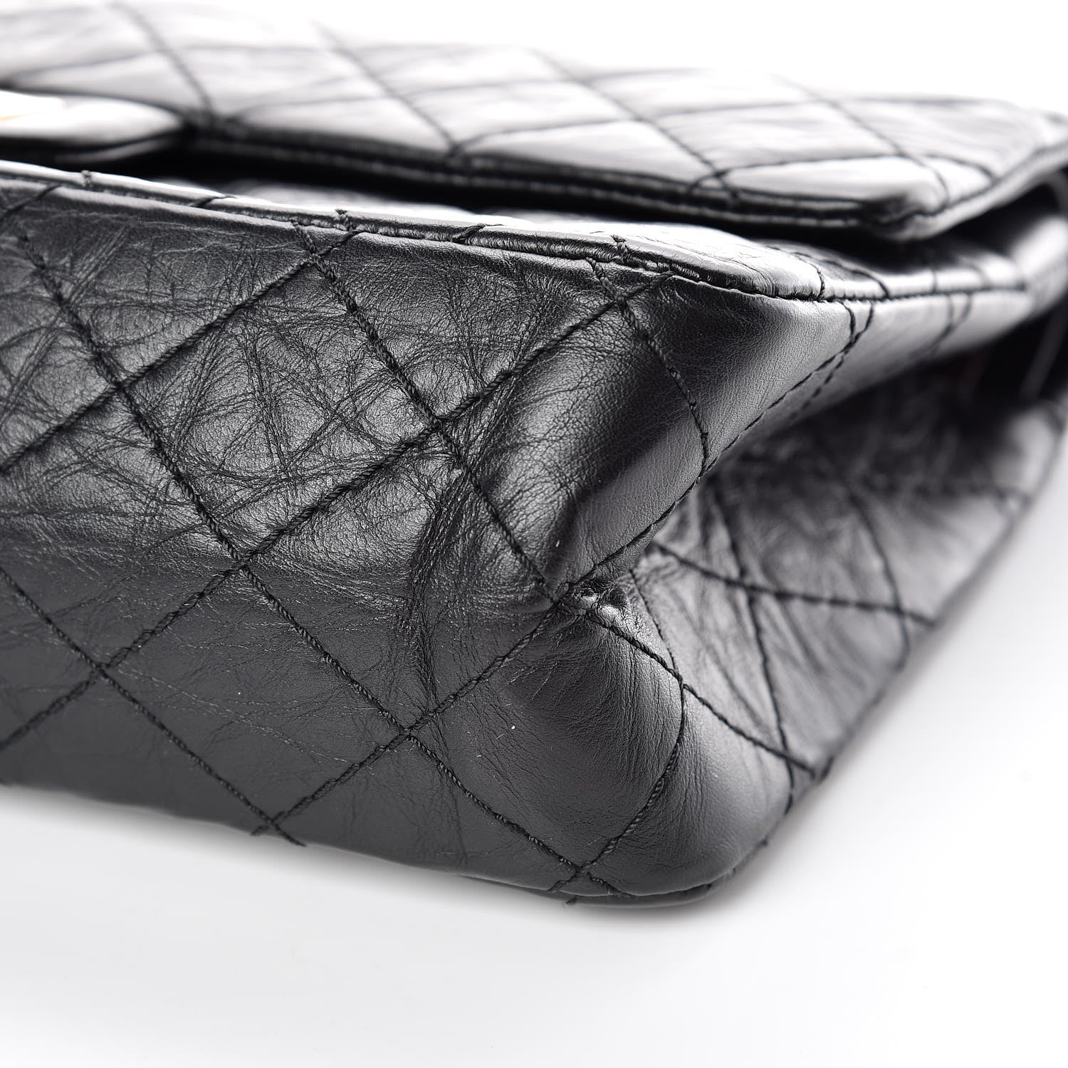 Chanel Aged Calfskin Quilted 2.55 Reissue 225 Flap Black 6 of 16