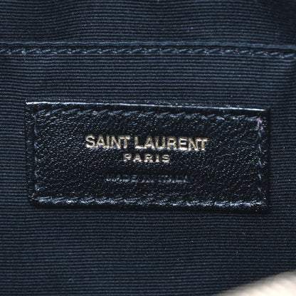 Saint Laurent Calfskin Matelasse Monogram Lou Camera Bag Dark Legion Red 7 of 10