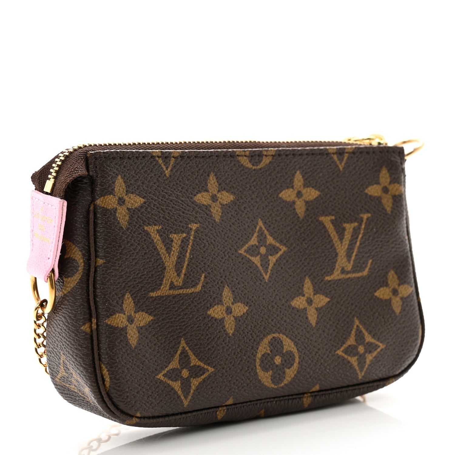 Louis Vuitton Monogram 2016 Christmas Animation Mini Pochette Accessories Rose Ballerine 3 of 7