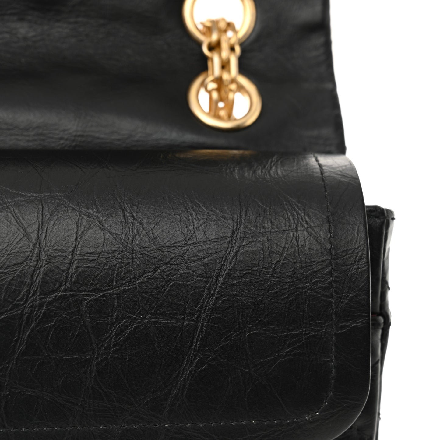 Aged Calfskin Lucky Charms 2.55 Reissue 225 Flap Black