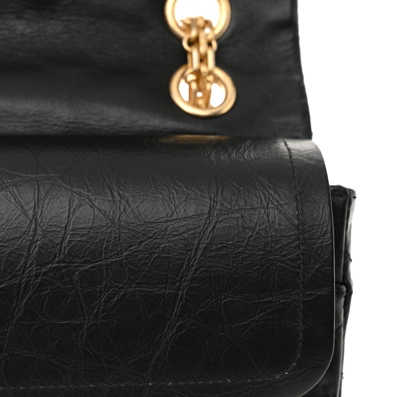 Chanel Aged Calfskin Lucky Charms 2.55 Reissue 225 Flap Black 11 of 13