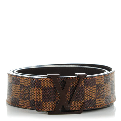 Louis Vuitton Damier Ebene 40mm LV Initiales Belt 110 44 1 of 10