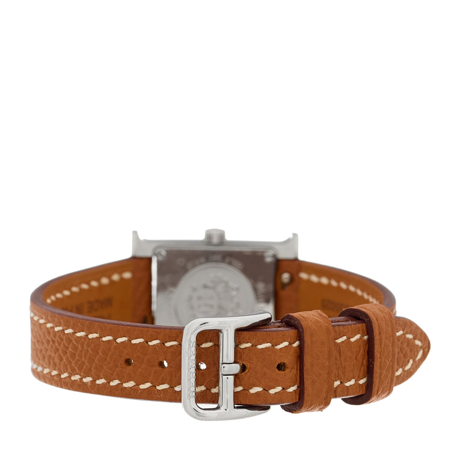 Hermes Stainless Steel Epsom 17.2mm Heure H Hour Quartz Watch Gold 3 of 5