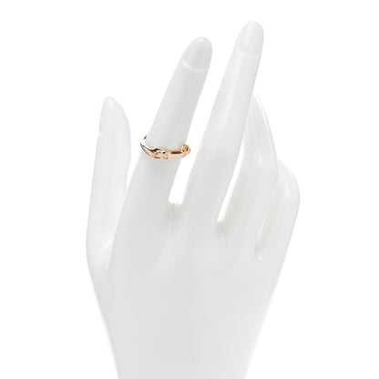 Hermes 18K Rose Gold Diamond TPM Galop Ring 52 6 4 of 6