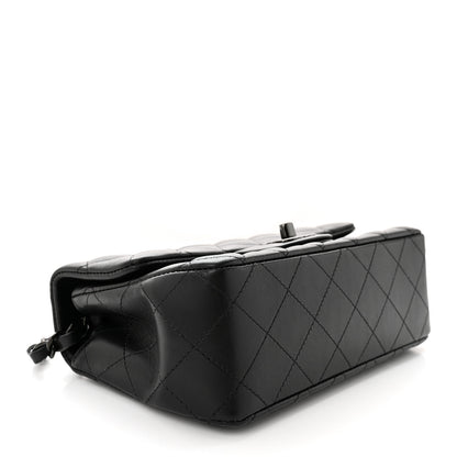 Chanel Lambskin Quilted Mini Rectangular Flap So Black 4 of 11