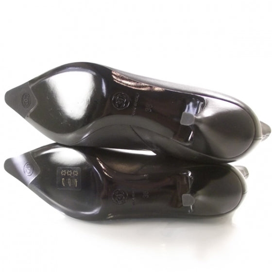 Chanel Leather Ankle Boots 38 Black 4 of 8