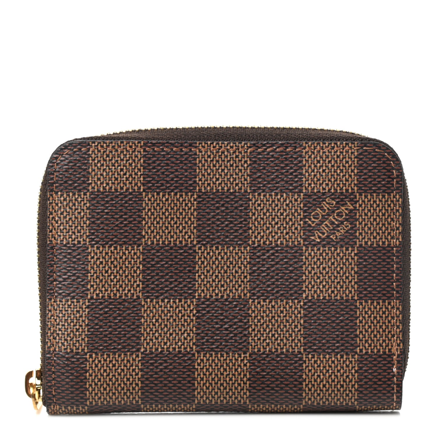 Louis Vuitton Damier Ebene Zippy Coin Purse Rose Ballerine 1 of 7