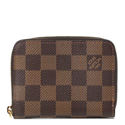 Louis Vuitton Damier Ebene Zippy Coin Purse Rose Ballerine 1 of 7