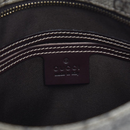 Gucci GG Supreme Monogram Small Flat Messenger Bag Dark Brown 6 of 7