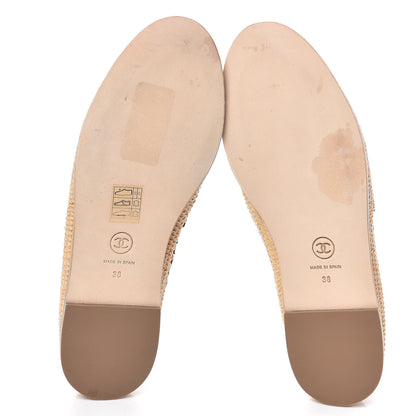 Chanel Satin Grosgrain CC Espadrilles 38 Black 5 of 11