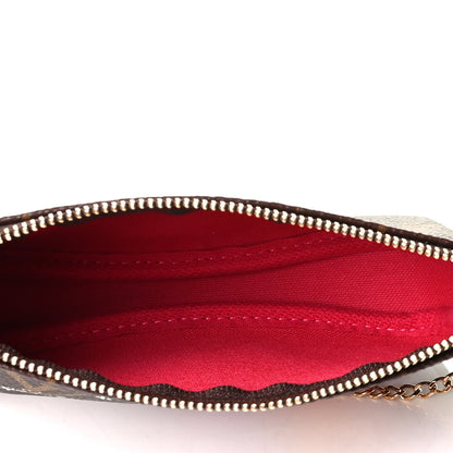 Louis Vuitton Monogram 2019 Christmas Animation Mini Courchevel Pochette Accessories Fuchsia 4 of 6