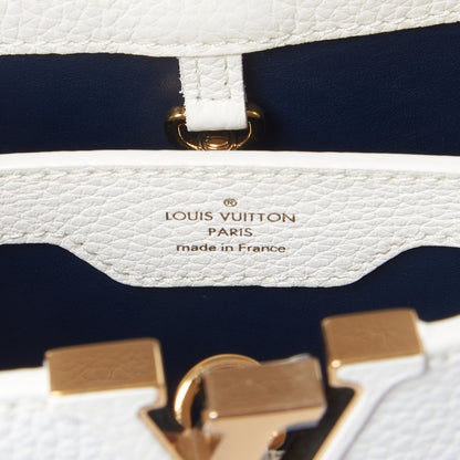 Louis Vuitton Taurillon Capucines PM Blue Marine 8 of 8