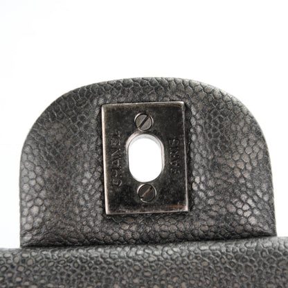 Chanel Metallic Caviar Quilted Mini Square Flap Dark Grey 5 of 8