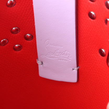 Christian Louboutin Calfskin Empire Spike Studded Mini North South Cabata Tote Lilac Smoke 6 of 10