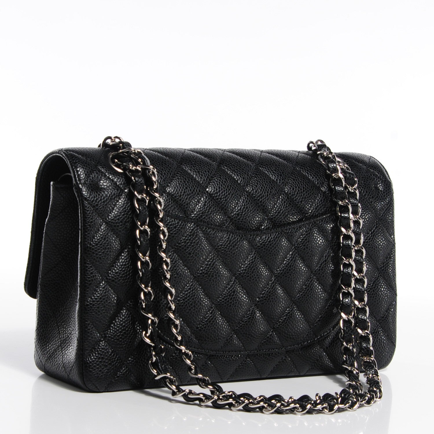 Chanel Caviar Quilted Medium Double Flap Black 3 of 8