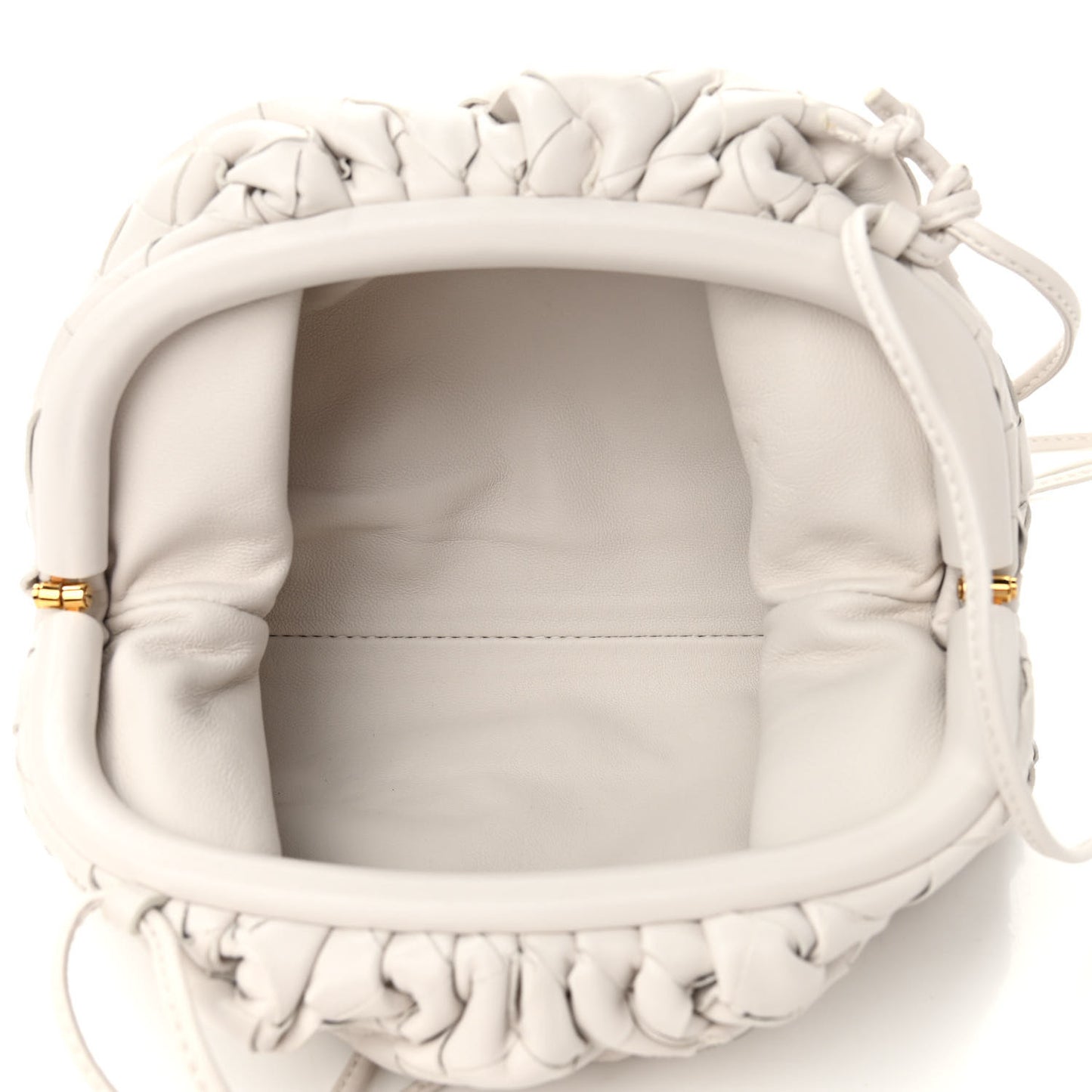 Nappa Intrecciato The Mini Pouch Chalk