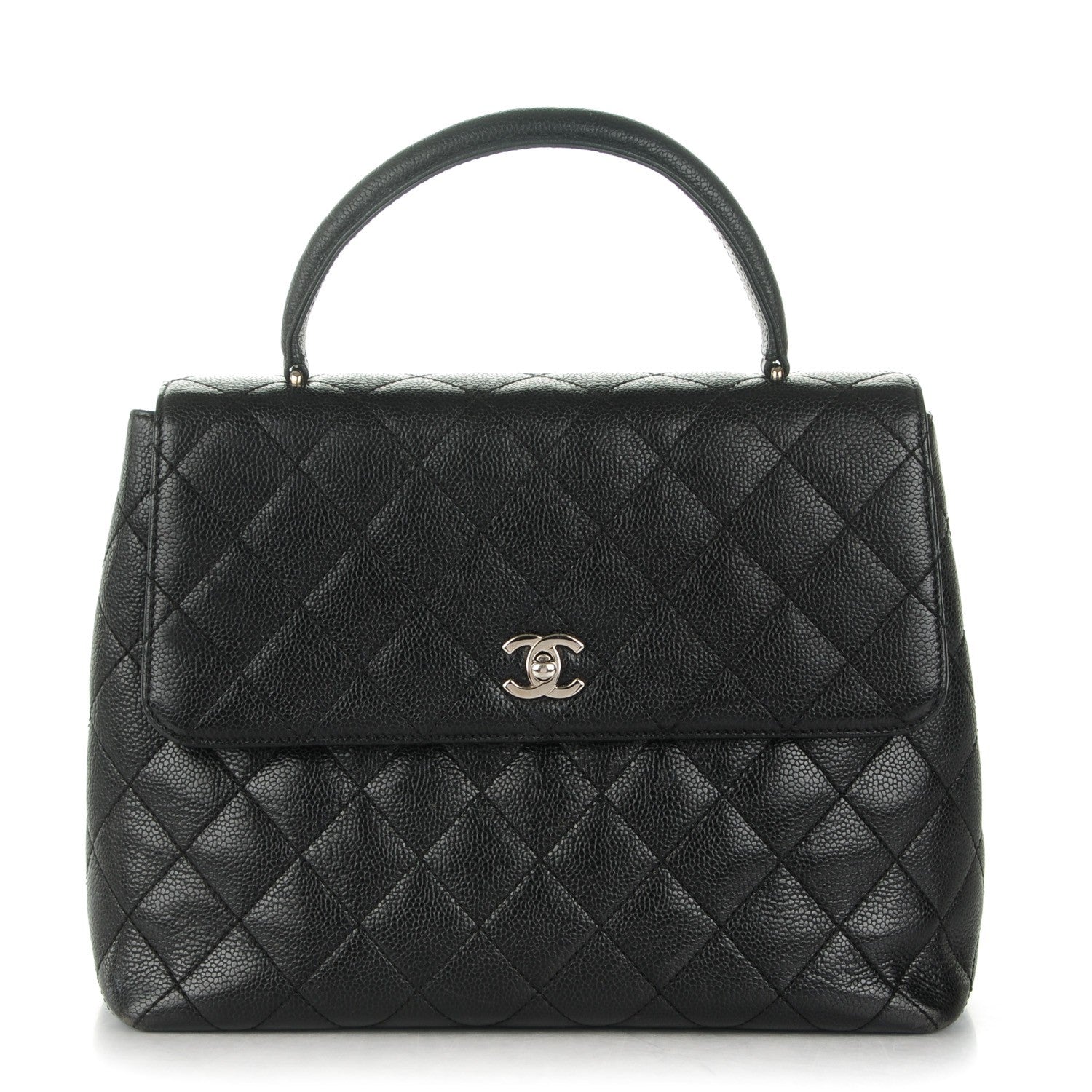 Chanel Caviar Quilted Jumbo Kelly Flap Black 1 of 11