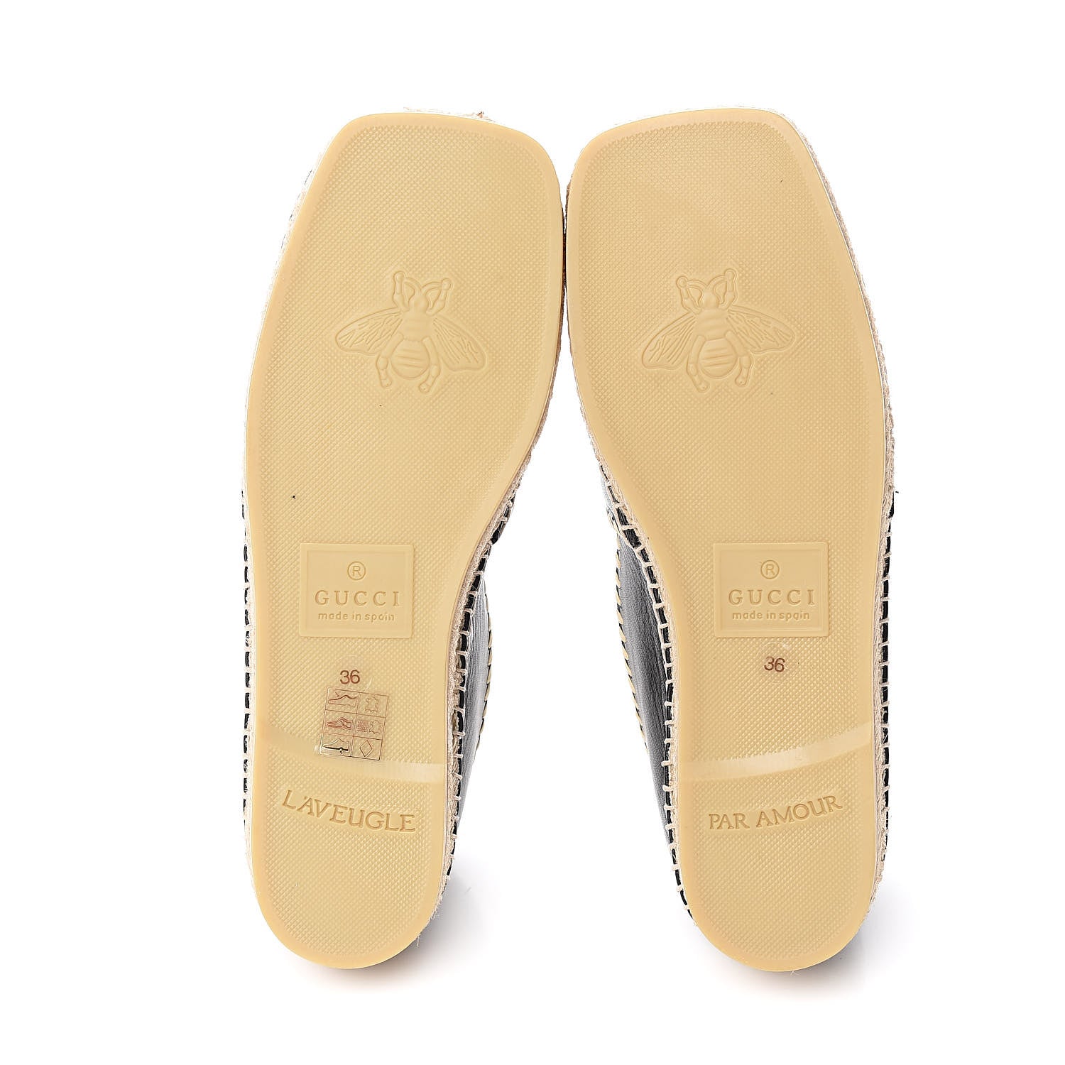 Gucci Nappa GG Marmont Espadrilles 36 Black 5 of 10