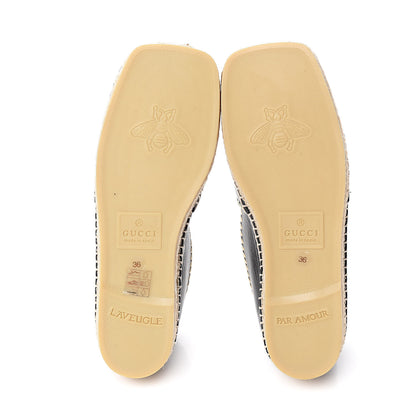 Gucci Nappa GG Marmont Espadrilles 36 Black 5 of 10
