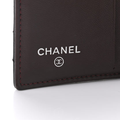 Chanel Lambskin Quilted Compact French Flap Wallet Black 6 of 7