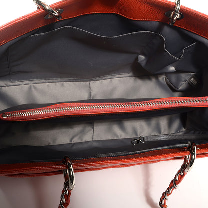 Chanel Caviar XL Grand Shopping Tote GST Orange 4 of 6