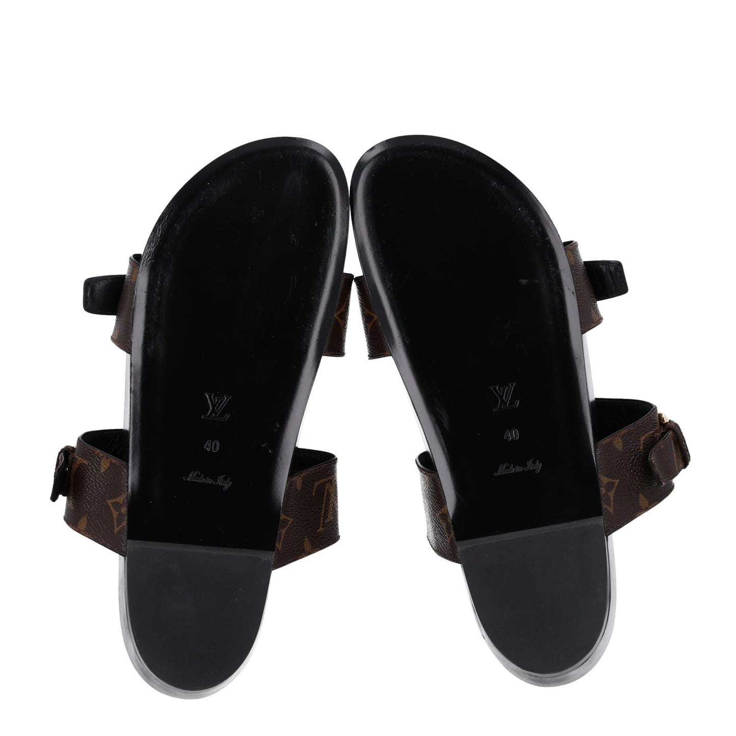 Monogram Bom Dia Mule Sandals 40 Black